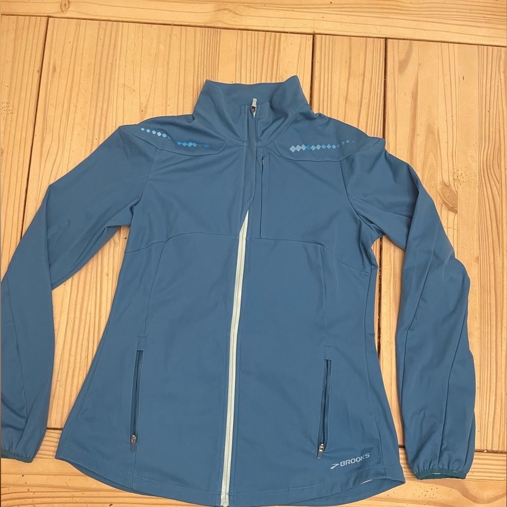 Brooks Wind Proof Water Resistant Running Jacket Blue​